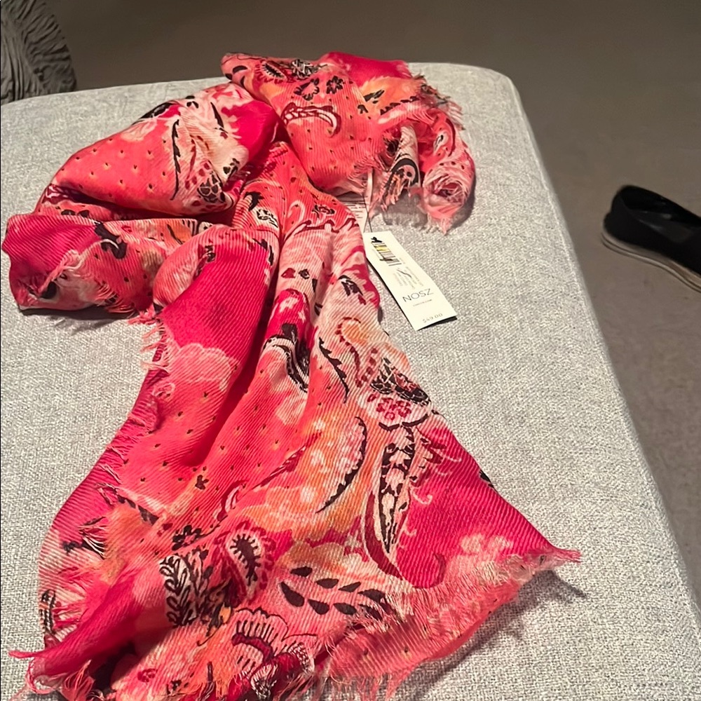 Echo Pink Floral Wrap Scarf